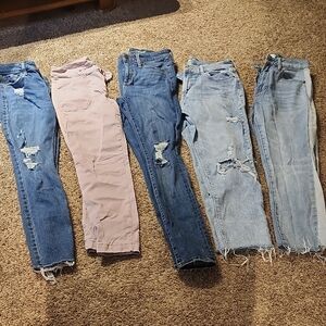 PacSun Women's Skinny Jeans - Blue, Pink, Light Blue
